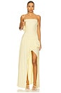 view 1 of 3 Dante Strapless Dress in Ice Yellow