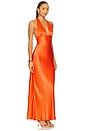 view 2 of 3 Carmela Halter Dress in Fire Red