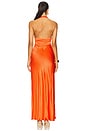 view 3 of 3 Carmela Halter Dress in Fire Red