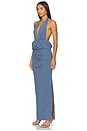 view 2 of 3 Priscilla Bubble Maxi Dress in Steel Blue