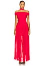 view 1 of 3 Deija Off Shoulder Maxi Dress in Strawberry