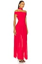 view 2 of 3 Deija Off Shoulder Maxi Dress in Strawberry