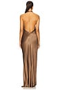view 3 of 3 Elisia Wrap Maxi Dress in Milk Chocolate