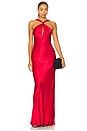 view 1 of 3 Elisia Twist Maxi Dress in Strawberry
