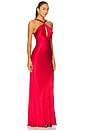 view 2 of 3 Elisia Twist Maxi Dress in Strawberry