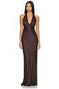 view 1 of 3 x REVOLVE Frida Halter Dress in Dark Chocolate