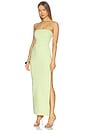 view 2 of 3 Reina Strapless Maxi Dress in Lime