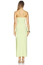 view 3 of 3 Reina Strapless Maxi Dress in Lime
