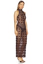 view 3 of 4 Ania Halter Maxi Dress in Dark Chocolate