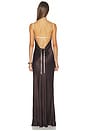 view 3 of 3 Marcy Cowl Maxi Dress in Dark Chocolate & Snow