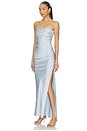 view 2 of 3 Eternity Strapless Maxi Dress in Dusty Blue