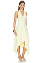 view 2 of 3 Nessie Halter Dress in Ice Yellow