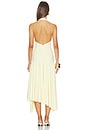 view 3 of 3 Nessie Halter Dress in Ice Yellow