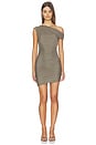 view 1 of 3 Brenna Pintuck Mini Dress in Khaki