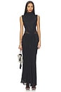 view 1 of 3 Cassis Knot Maxi Dress in Black