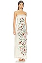 view 2 of 3 VESTIDO CAMELIA in Cream Gardenia Floral