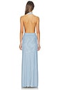 view 3 of 3 Juniper Halter Maxi Dress in Denim Blue