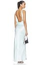 view 4 of 4 Mirabelle Cowl Maxi Dress in Arctic Blue