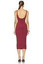view 3 of 3 ROBE MI-LONGUE KARINA in Sangria