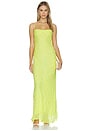 view 2 of 4 Arielle Slip Maxi Dress in Citrus