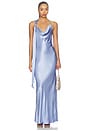 view 1 of 3 ROBE MAXI DRAPÉE ANGELYNE in Periwinkle Blue