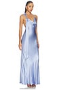 view 2 of 3 ROBE MAXI DRAPÉE ANGELYNE in Periwinkle Blue