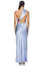 view 3 of 3 ROBE MAXI DRAPÉE ANGELYNE in Periwinkle Blue
