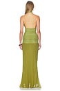 view 4 of 4 VESTIDO MAXI DRAPEADO CASSIS in Fern