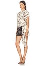 view 2 of 4 Myah Mini Dress in Geo Vine Floral Choc & Cream