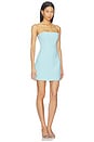 view 2 of 3 ROBE BUSTIER COURTE ROMEE in Glacier Blue