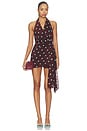 view 1 of 3 Mathilde Halter Mini Dress in Polka Dot