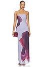 view 1 of 3 MAXIDRESS SIN TIRANTES GEORGIANA  in Bloom Floral