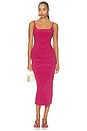 view 1 of 3 Karina Split Maxi Dress in Raspberry