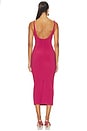view 4 of 3 Karina Split Maxi Dress in Raspberry