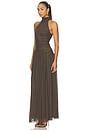 view 5 of 4 Xanthi Halter Maxi Dress in Bitter Chocolate
