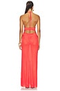 view 4 of 3 Xanthi V Neck Maxi Dress in Flame