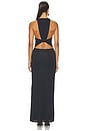 view 4 of 3 Thalia V Maxi Dress in Black