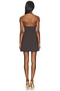 view 4 of 3 Athena Halter Mini Dress in Espresso