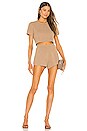 view 4 of 4 Fifi Knit Shorts in Taupe