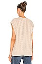 view 3 of 4 Sand Drift Knit Vest in Sand