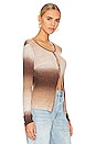 view 2 of 4 Alana Long Sleeve Knit Cardigan in Choc Gradient