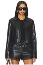 view 2 of 5 Saphira Cropped Jacket in Black