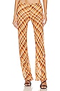 view 1 of 4 PANTALONES FLORIA in Golden Hour Check