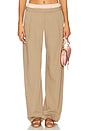 view 1 of 6 Jai Contrast Pant in Taupe & Peach