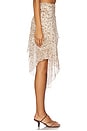 view 2 of 6 Feline Asymmetric Skirt in Faded Leopard