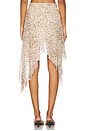 view 4 of 6 Feline Asymmetric Skirt in Faded Leopard