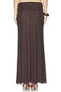 view 4 of 6 Eva Maxi Skirt in Dark Chocolate