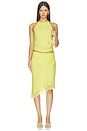 view 5 of 6 JUPE ASYMÉTRIQUE SOLACE in Citrus