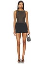 view 6 of 6 Henley Belt Skirt in Black