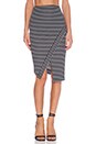 view 1 of 4 FALDA TALLE ALTO WANDERER SKIRT in Black Stripe
